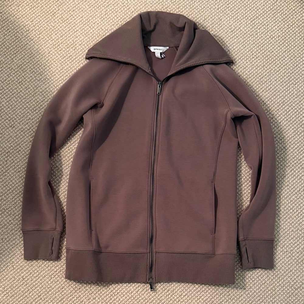SPANX  AirEssentials Luxe Full Zip Tunic - Smoke - never been worn
